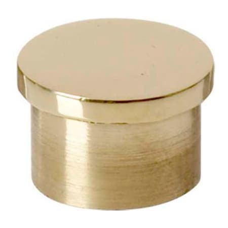 Lavi Industries , End Cap, Flush, for 1" Tubing, Polished Brass 00-600/1